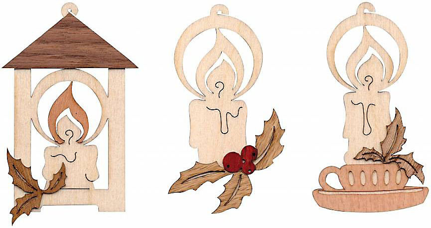 Drechslerei Kuhnert Baumschmuck Weihnachtslichter, 6er-Set