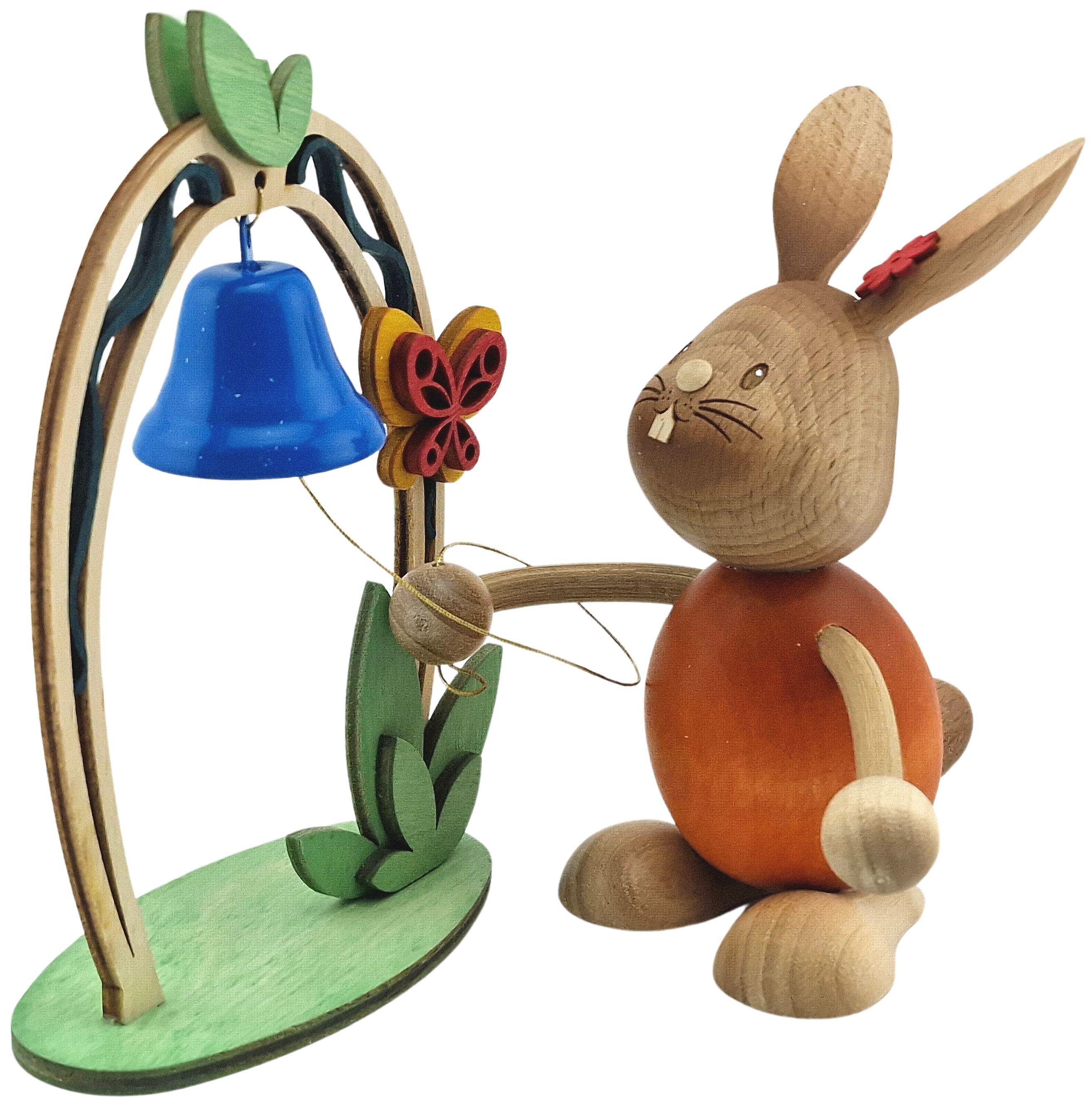 Drechslerei Kuhnert Stupsi Hase mit Glocke