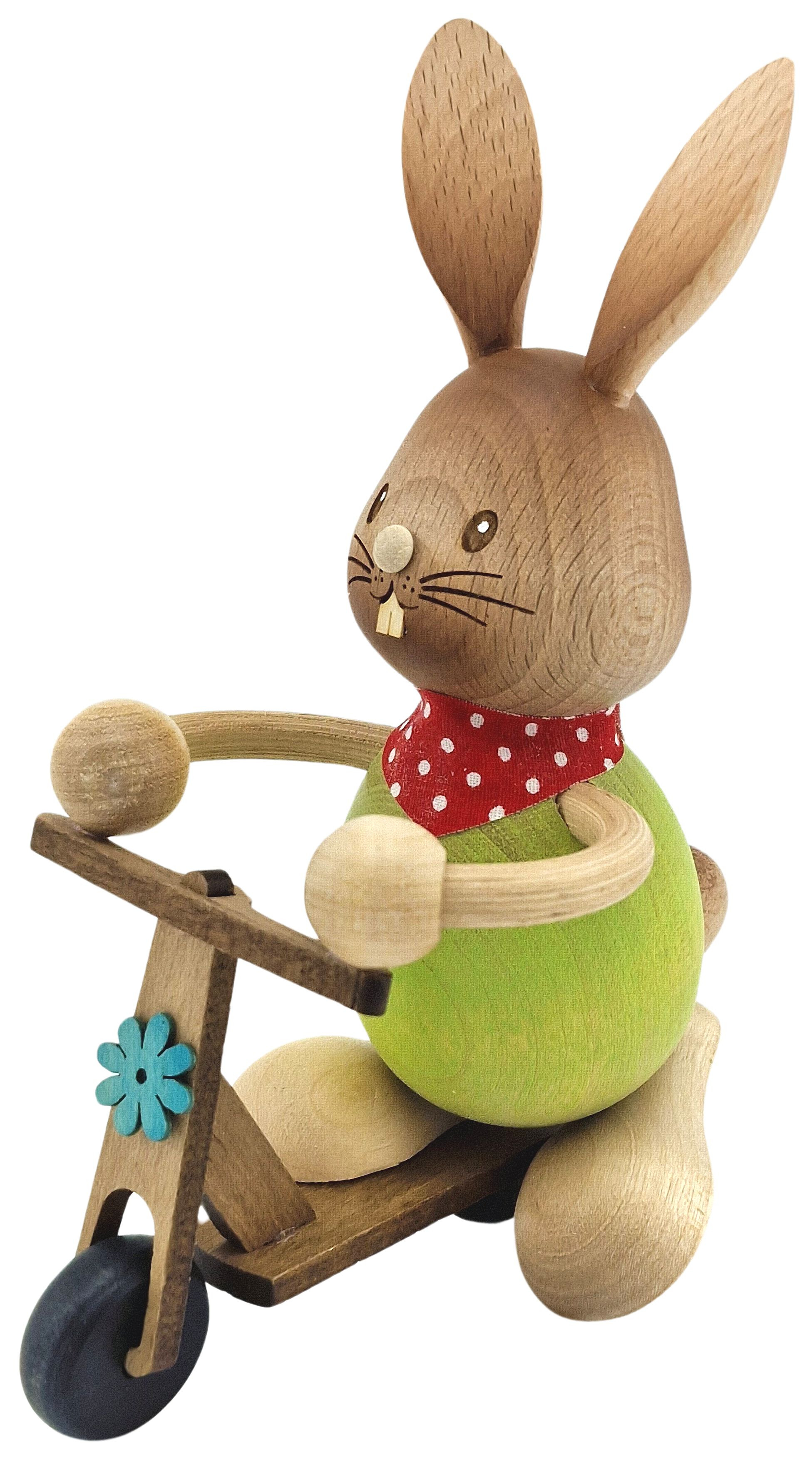 Drechslerei Kuhnert Stupsi Hase mit Roller