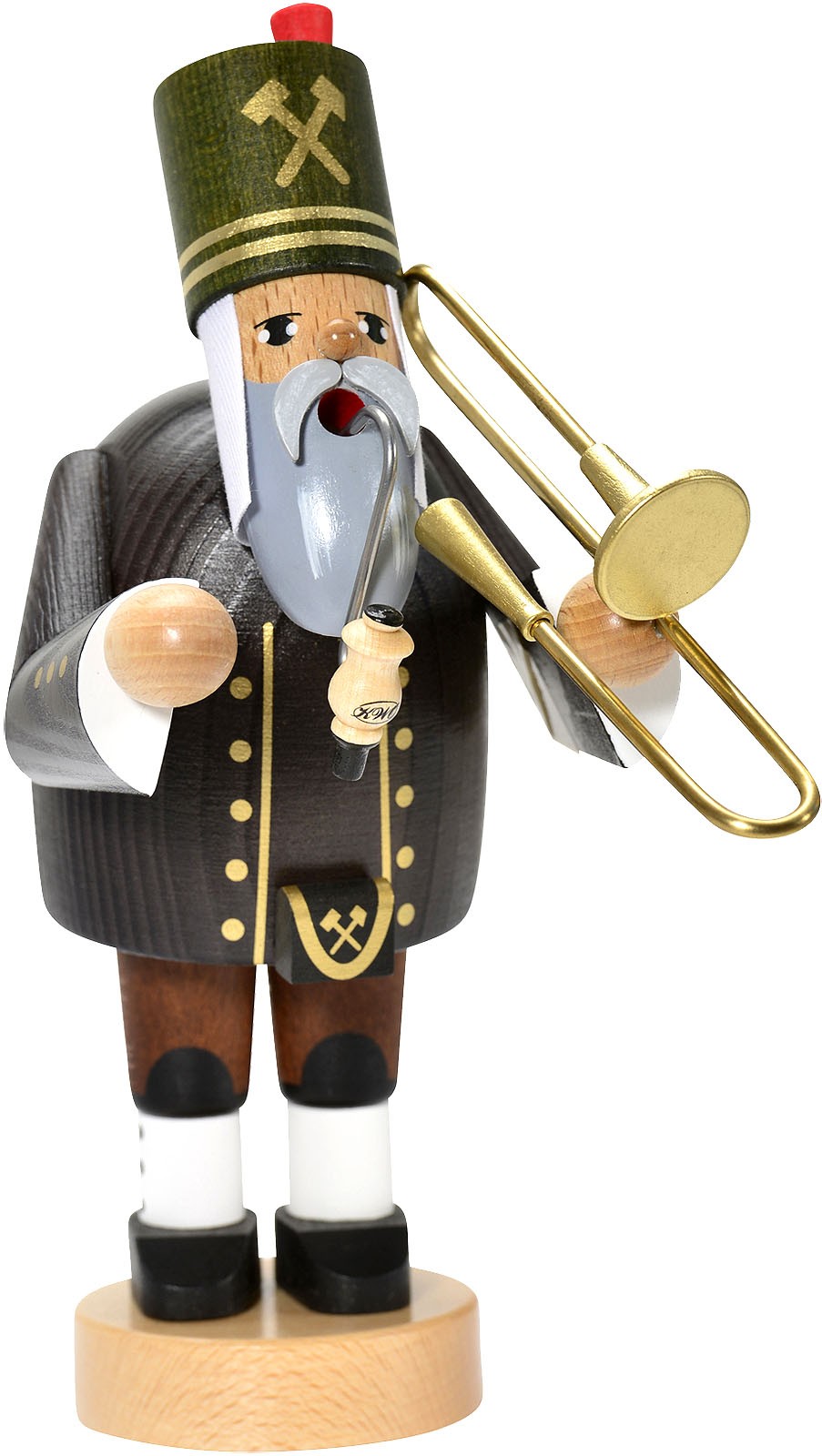incense smoker, miner with trombone -the bearded men- incense smoker, miner with trombone -the bearded men-