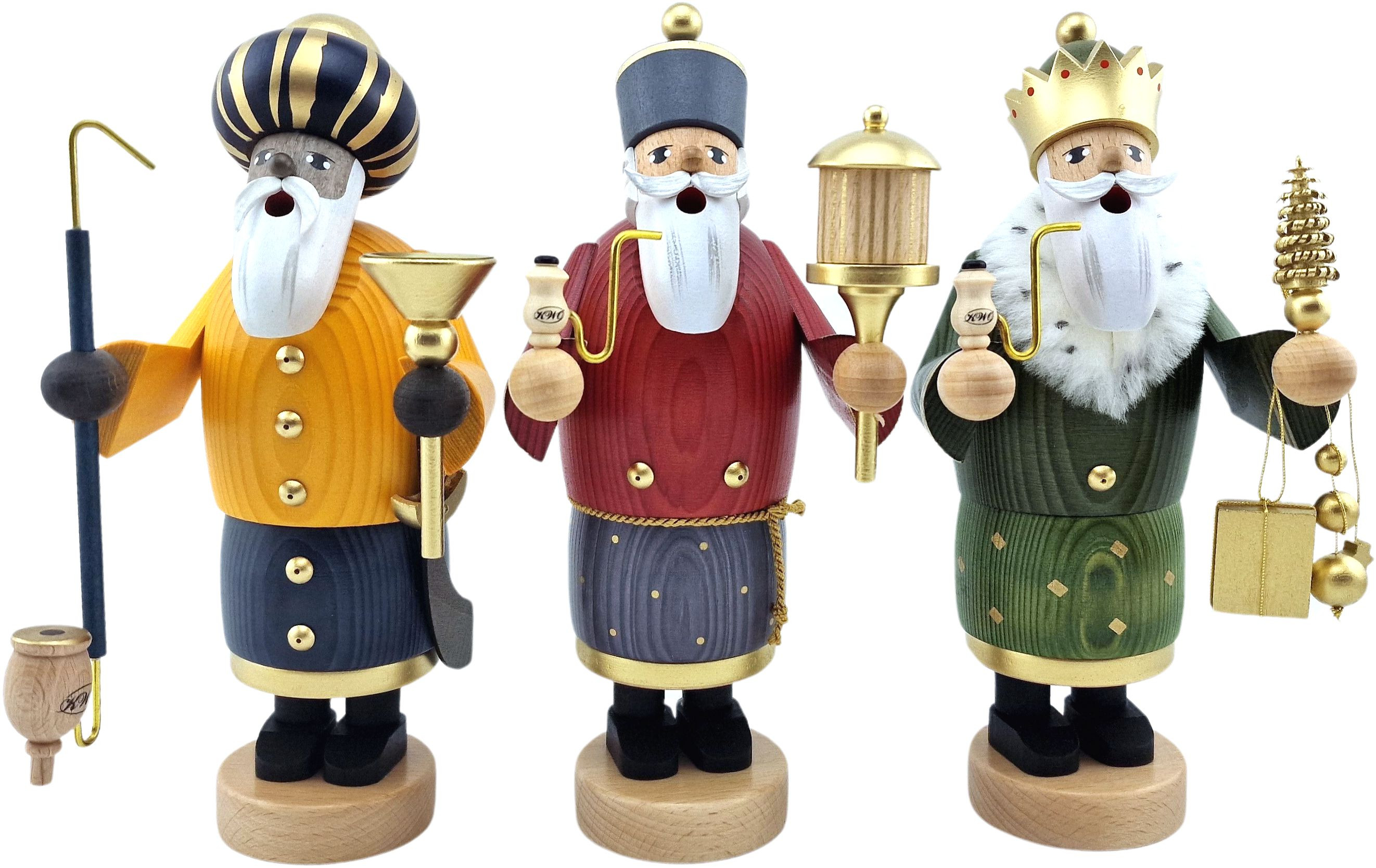 KWO Räuchermännchen Heilige 3 Könige -Die Bärtigen-