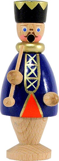 HoDreWa Legler Miniatur-Räuchermann König blau