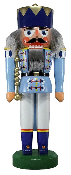HoDreWa Legler Nussknacker König hellblau - 33cm