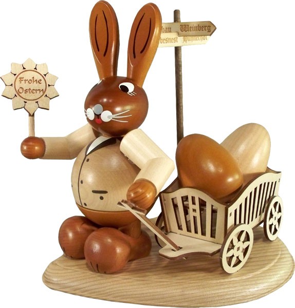 HoDreWa Legler Hase mit Handwagen