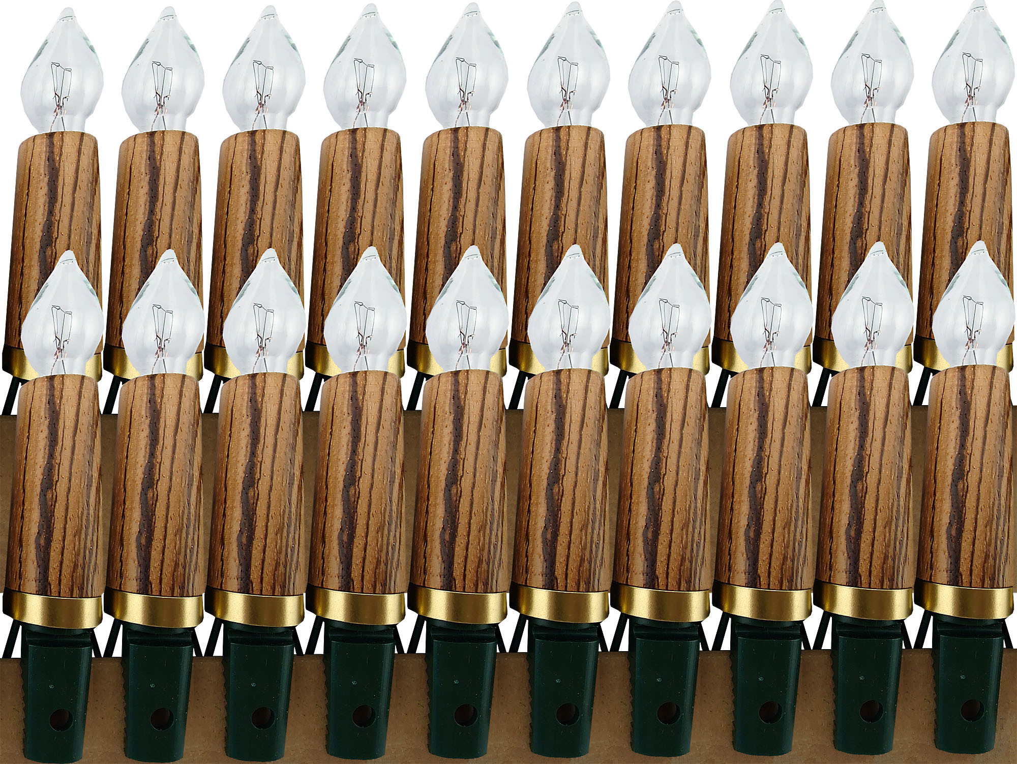 NARVA Lichterkette mit Holzschaft Zebrano, 20tlg für 197,95