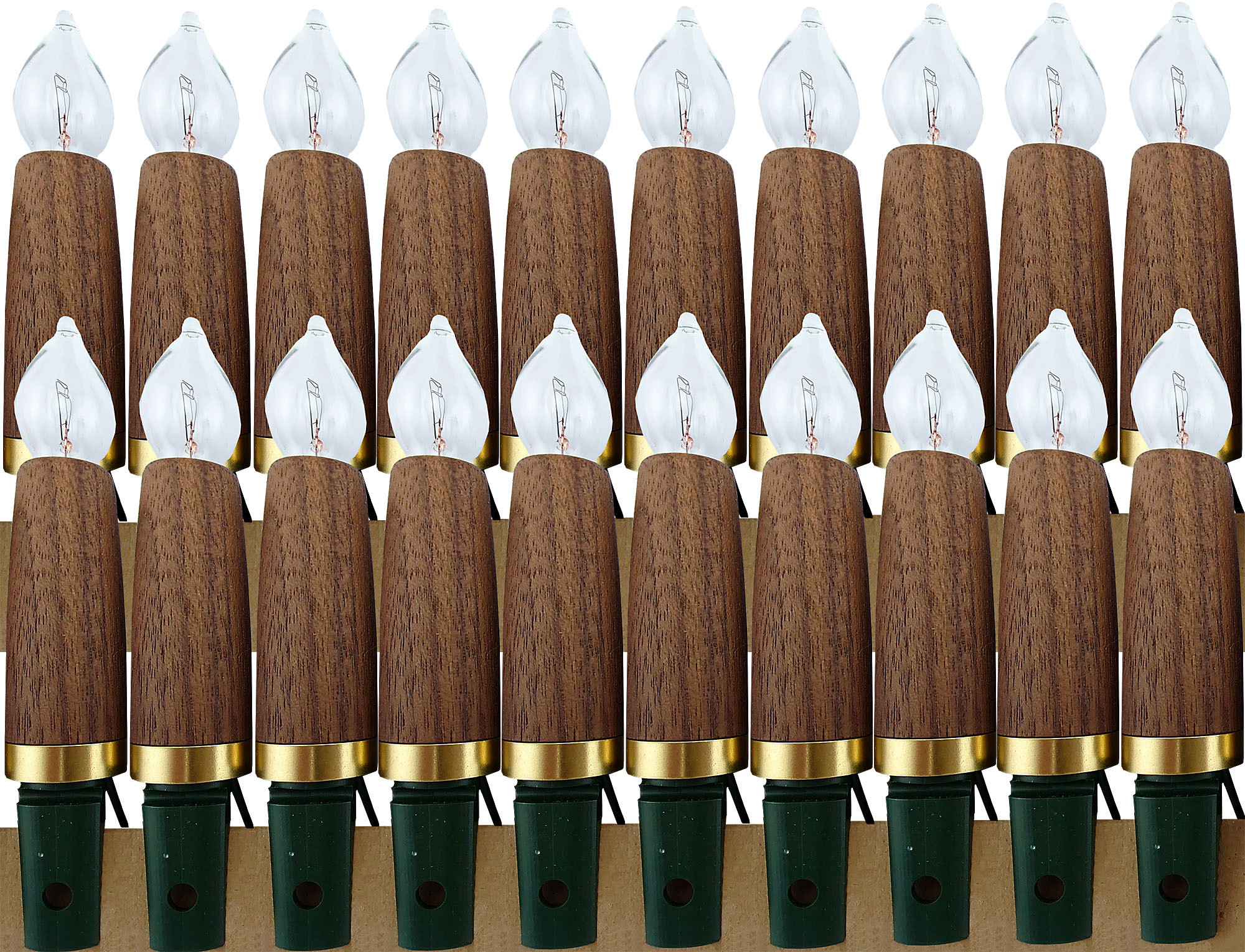 NARVA Lichterkette mit Holzschaft Nuss, 20tlg für 197,95