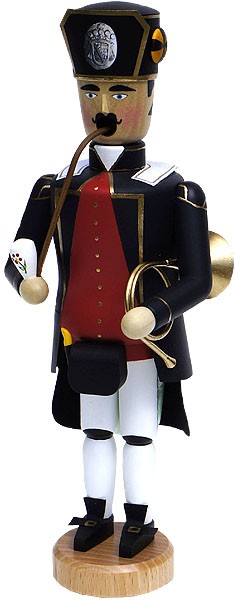 incense smoker, miner musician with bugle incense smoker, miner musician with bugle