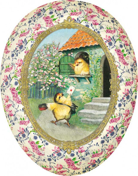 Nestler Osterei Nostalgie Kükenpost 25cm