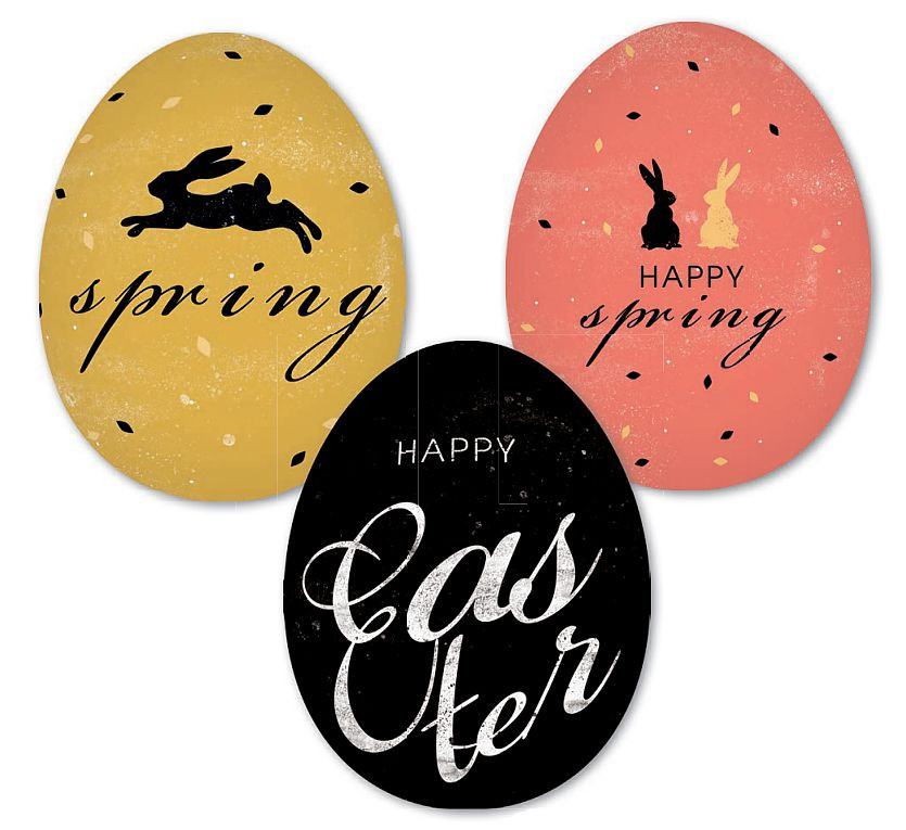 Nestler Ostereier 3er Set Happy Spring