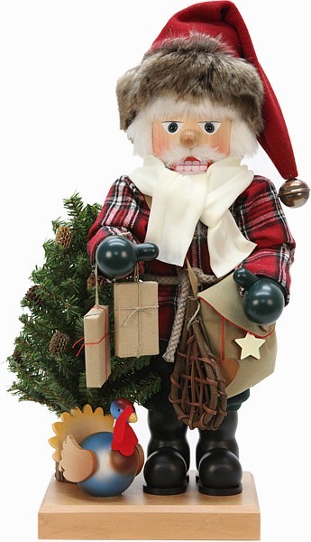 Hallmark Weihnachts-Geschenkboxen Set – 8 Stück, 40,6 Cm, Rustikale Designs (Weihnachtsmann, Karomuster)