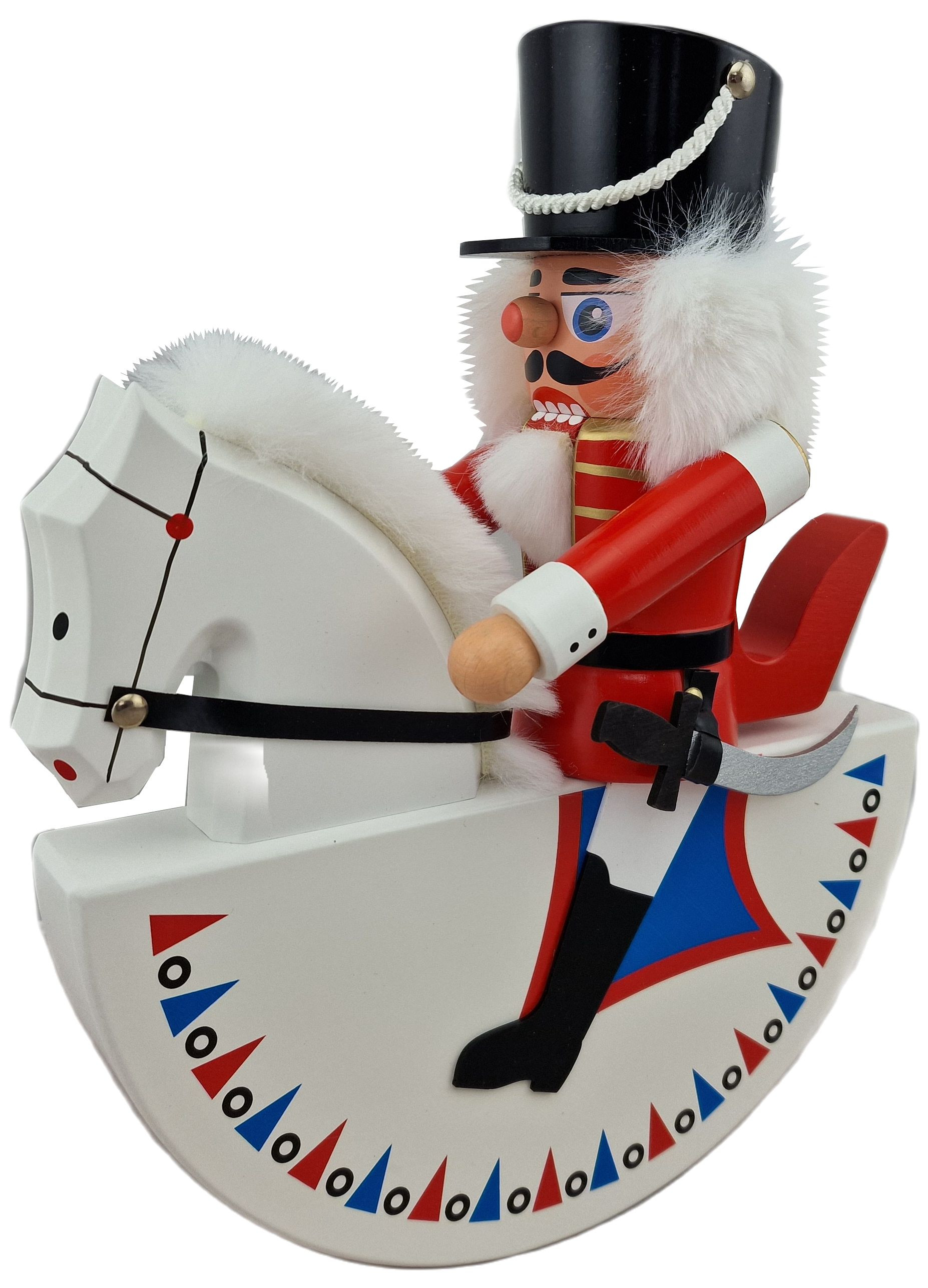 HoDreWa Legler Original Olbernhauer Reiterlein (rot, 27cm)