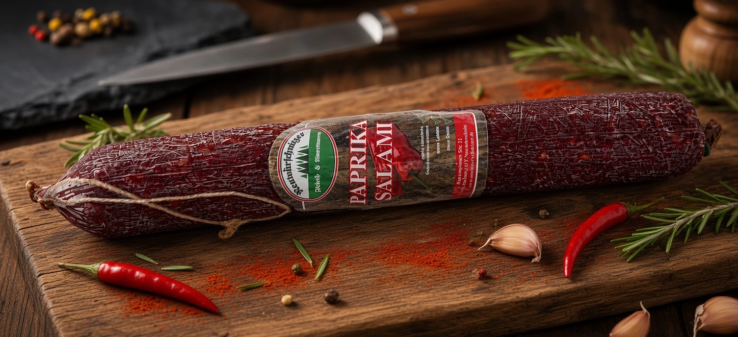 Paprikasalami, klein, ca. 250g
