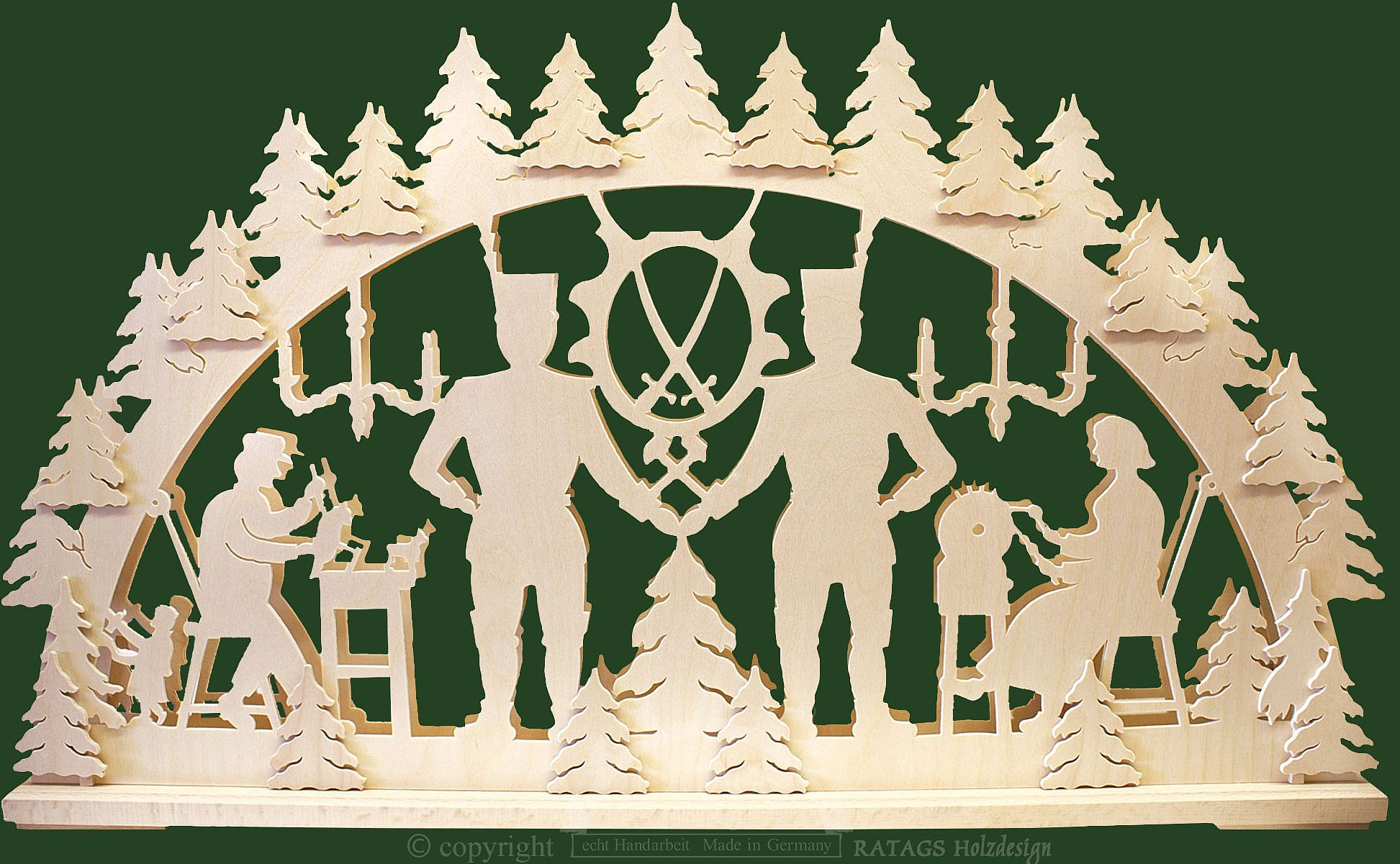 Ratags Schwibbogen Bergmann, groß