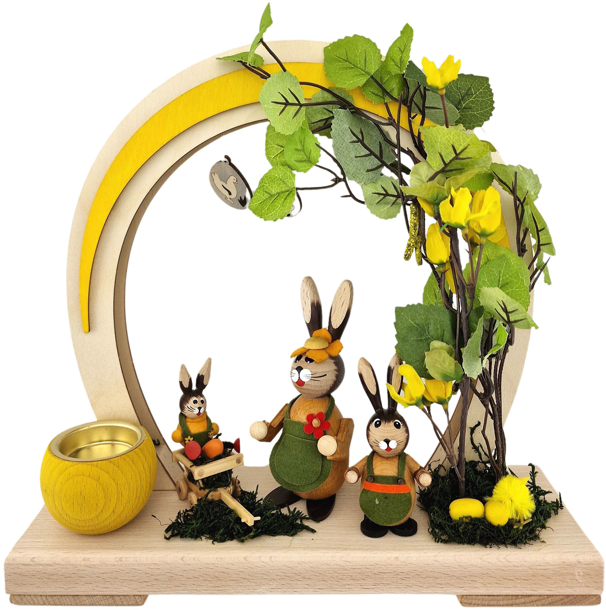 RATAGS Romantikleuchte Ostern, LED, rund - gelb
