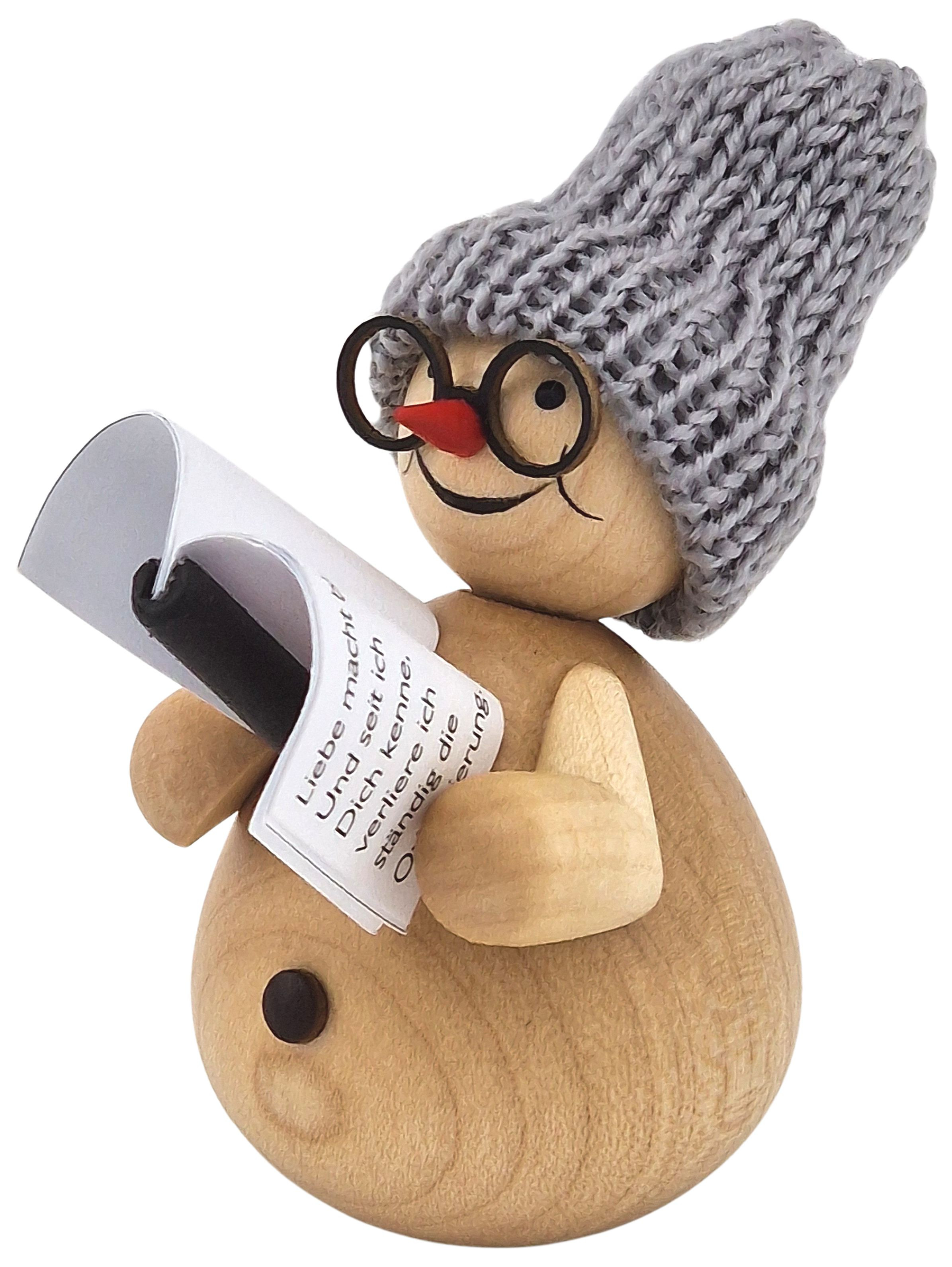 rauta Schneemann mit Buch