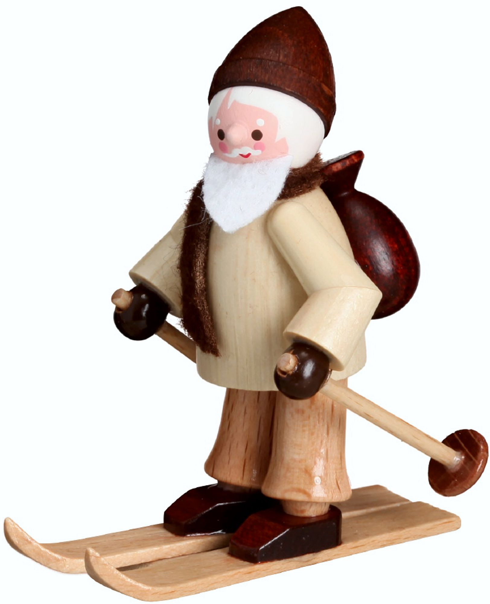 Romy Thiel Nikolaus auf Ski - natur