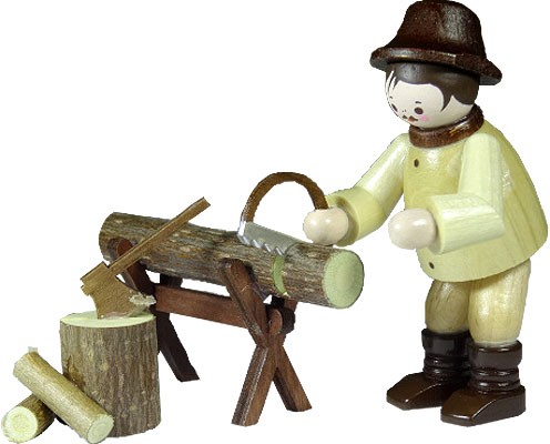 lumberjack on sawhorse - natural lumberjack on sawhorse - natural