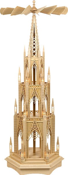 Holger Seidel 3stöckige Dompyramide ohne Figuren, elektrisch