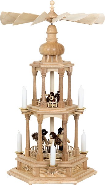 2-storeyed pyramid, forest figures 2-storeyed pyramid, forest figures