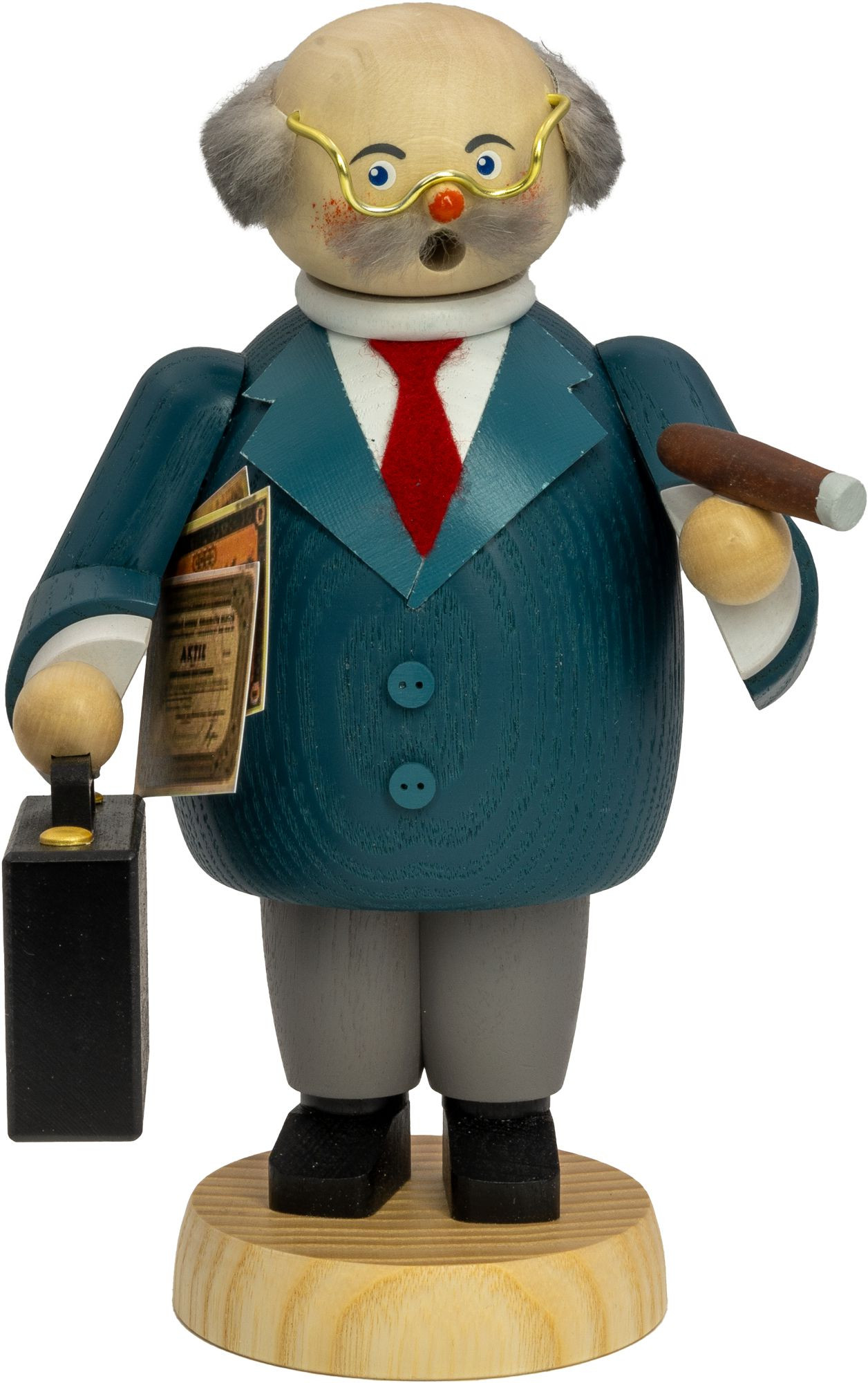 Seiffener Volkskunst eG Räuchermann Banker