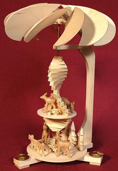 Holzkunst Müller Pyramidenspirale, klein Holzkunst Müller Pyramidenspirale, klein