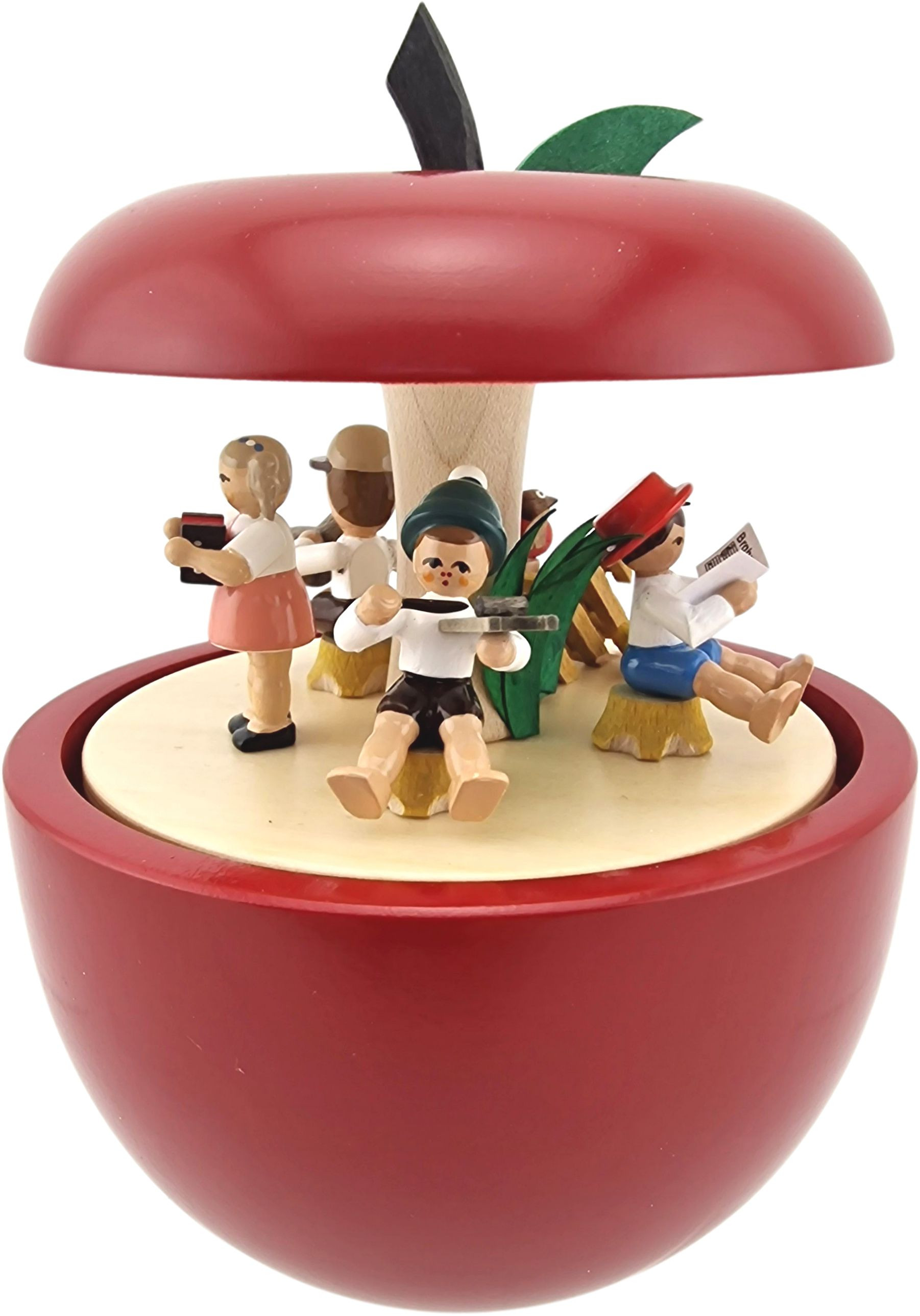 Richard Glässer Spieldose Apfel Kinderkonzert - Its a small World