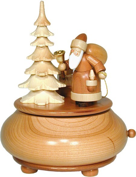 Christian Ulbricht Spieldose natur Weihnachtsmann Christian Ulbricht Spieldose natur Weihnachtsmann