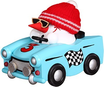 Seiffener Volkskunst eG Kugelräucherfigur Cool Man im Trabi