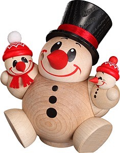 Seiffener Volkskunst eG Kugelräucherfigur Cool Man Trio Seiffener Volkskunst eG Kugelräucherfigur Cool Man Trio