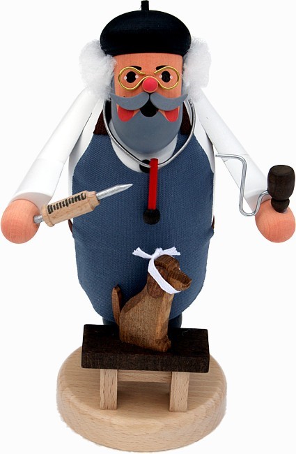 Karl Werner Räuchermann Tierarzt mit Hund, groß für 87,28