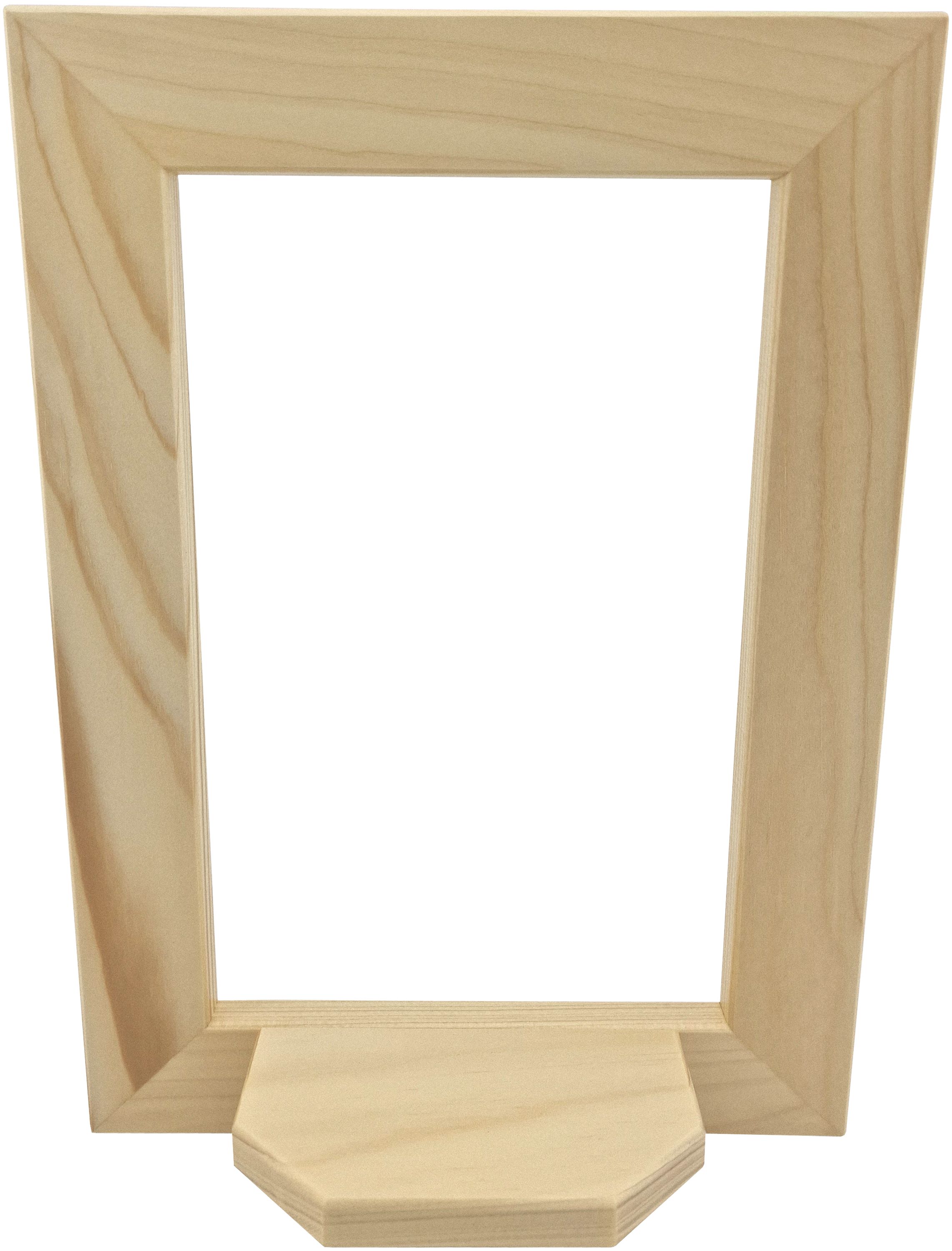 Tischlerei Stephani Wandrahmen hoch mit Podest natur - 33 x 24 cm