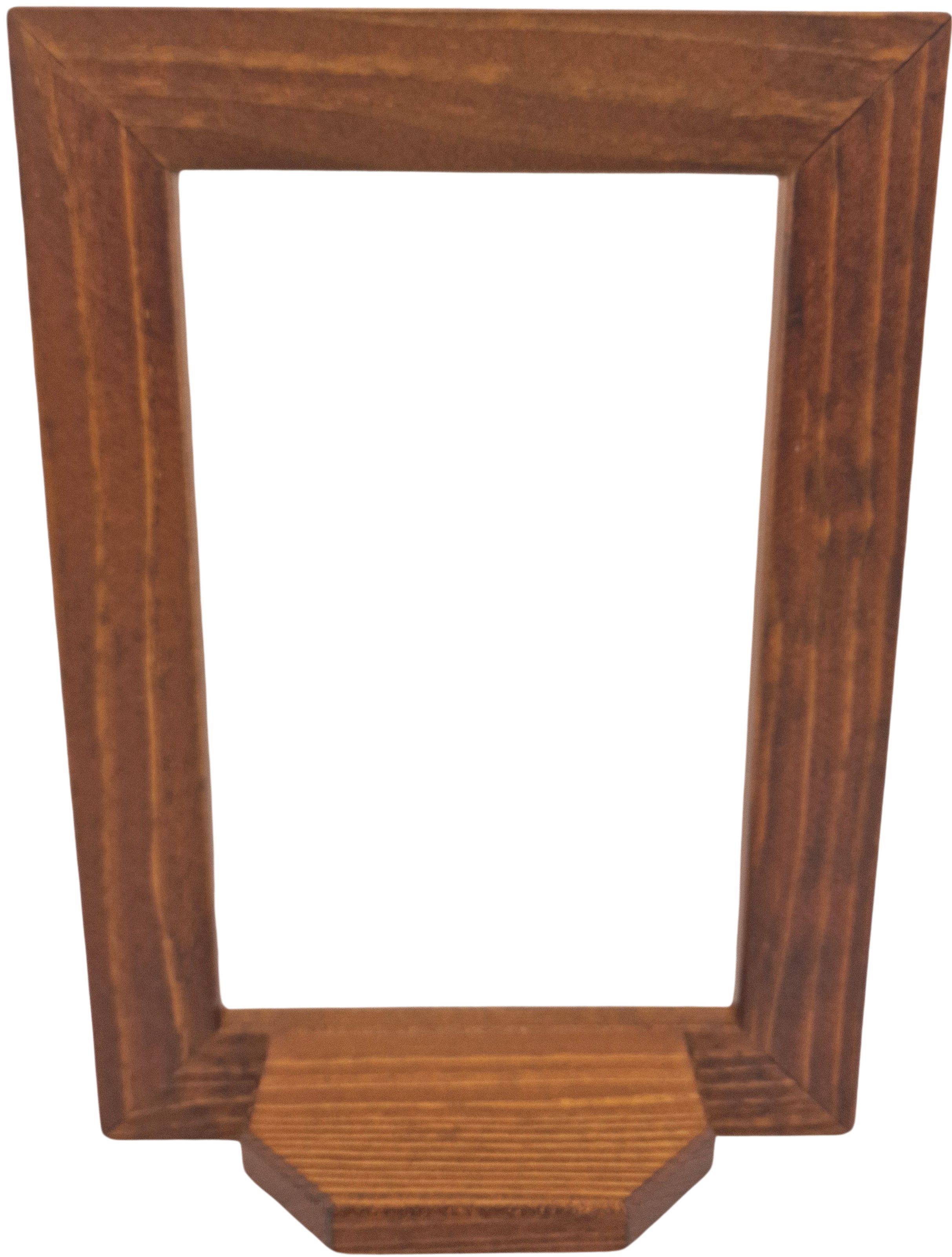 Tischlerei Stephani Wandrahmen hoch mit Podest braun - 33 x 24 cm