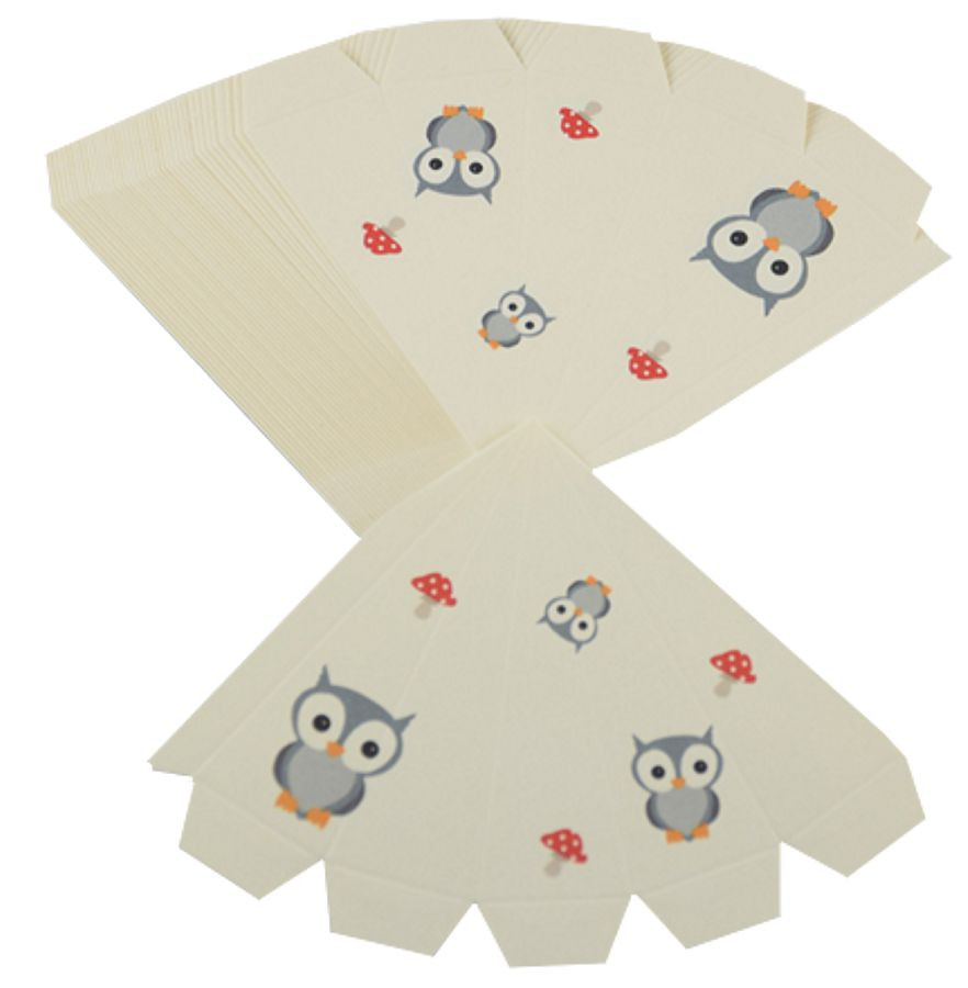 Bastelset 3er-Set Marienberger Adventssterne - Eule