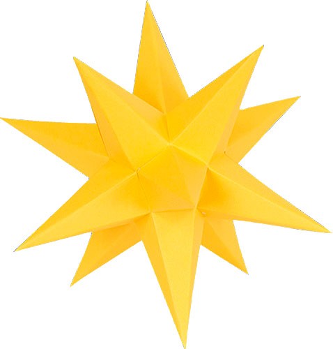 Marienberger Adventstern - altgold