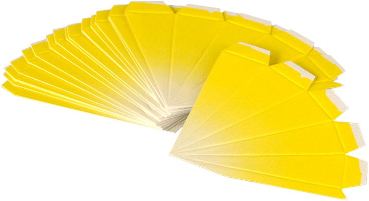 Bastelset 3er-Set Marienberger Adventssterne - gelber Kern mit weißer Spitze