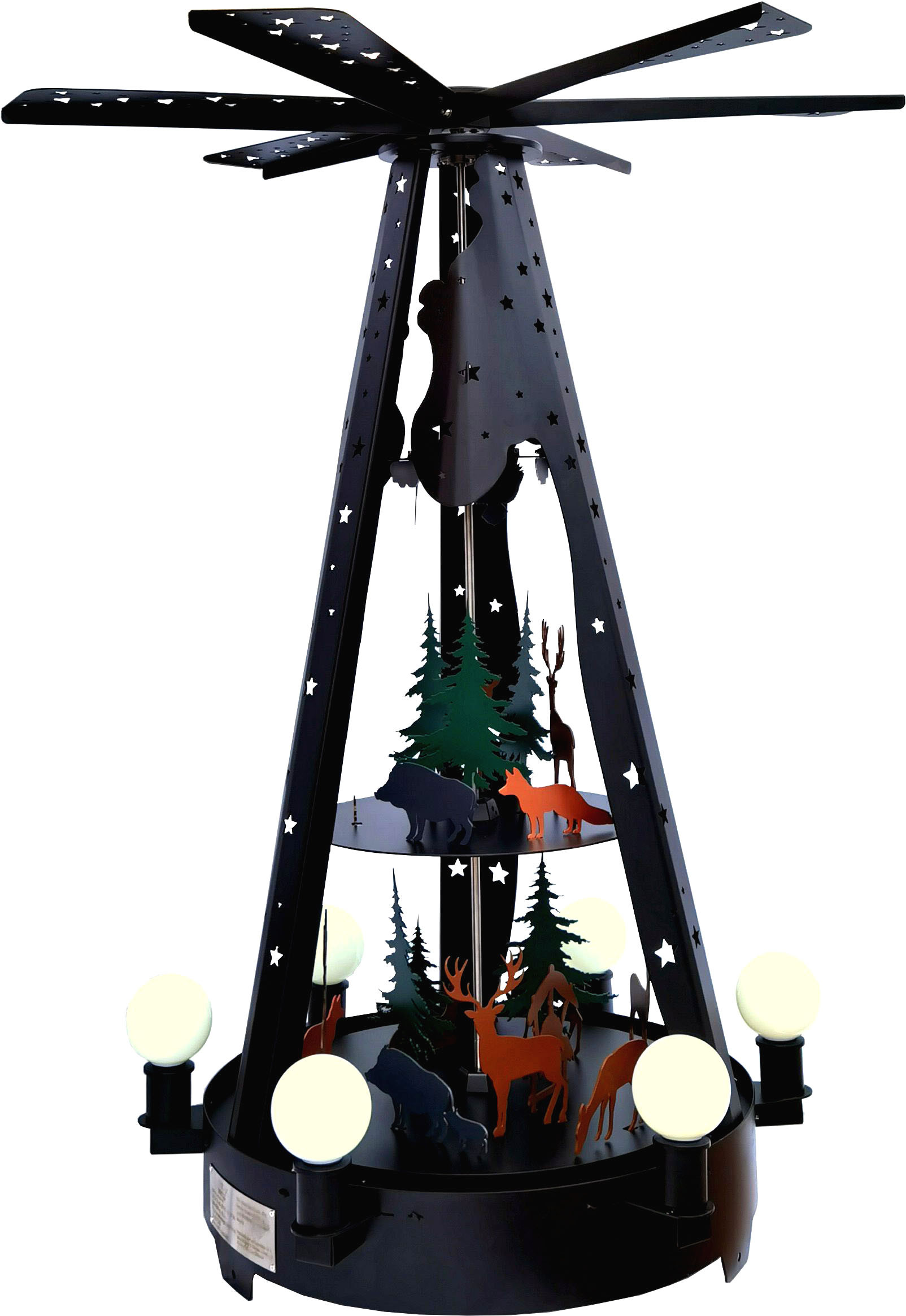 Aussenpyramide aus Metall