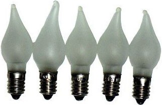 LED - Flammkerzen im 5er Pack , mattiert - 55V
