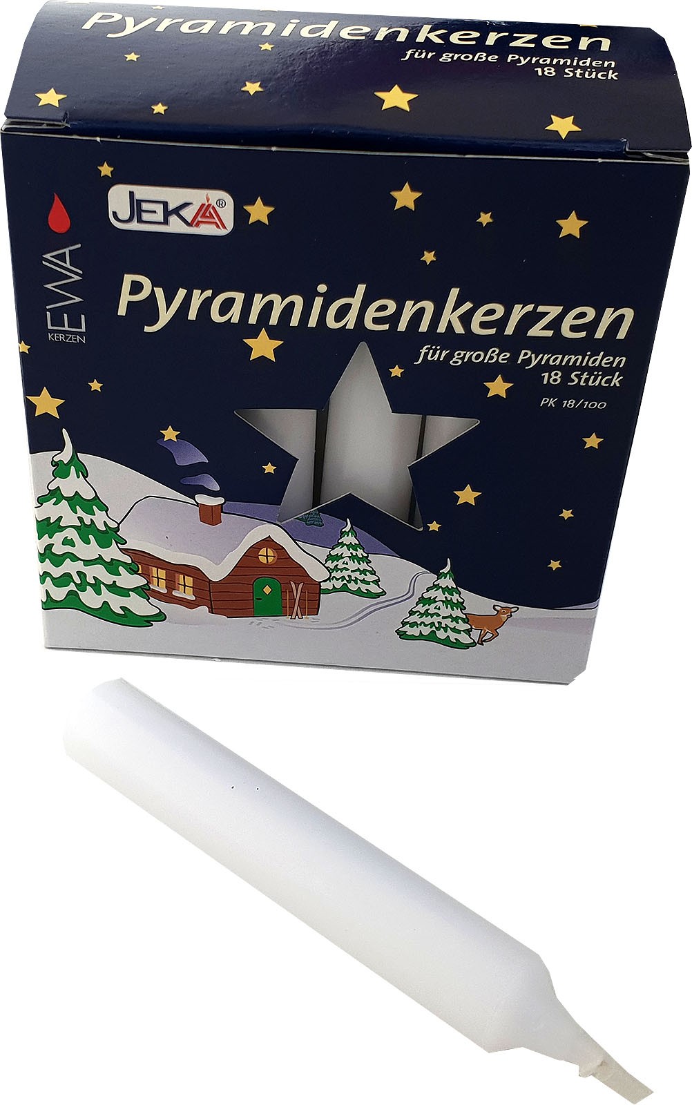 Pyramidenkerzen, groß - weiß Pyramidenkerzen, groß - weiß