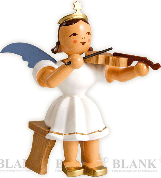 Blank Kurzrockengel mit Violine, sitzend - farbig