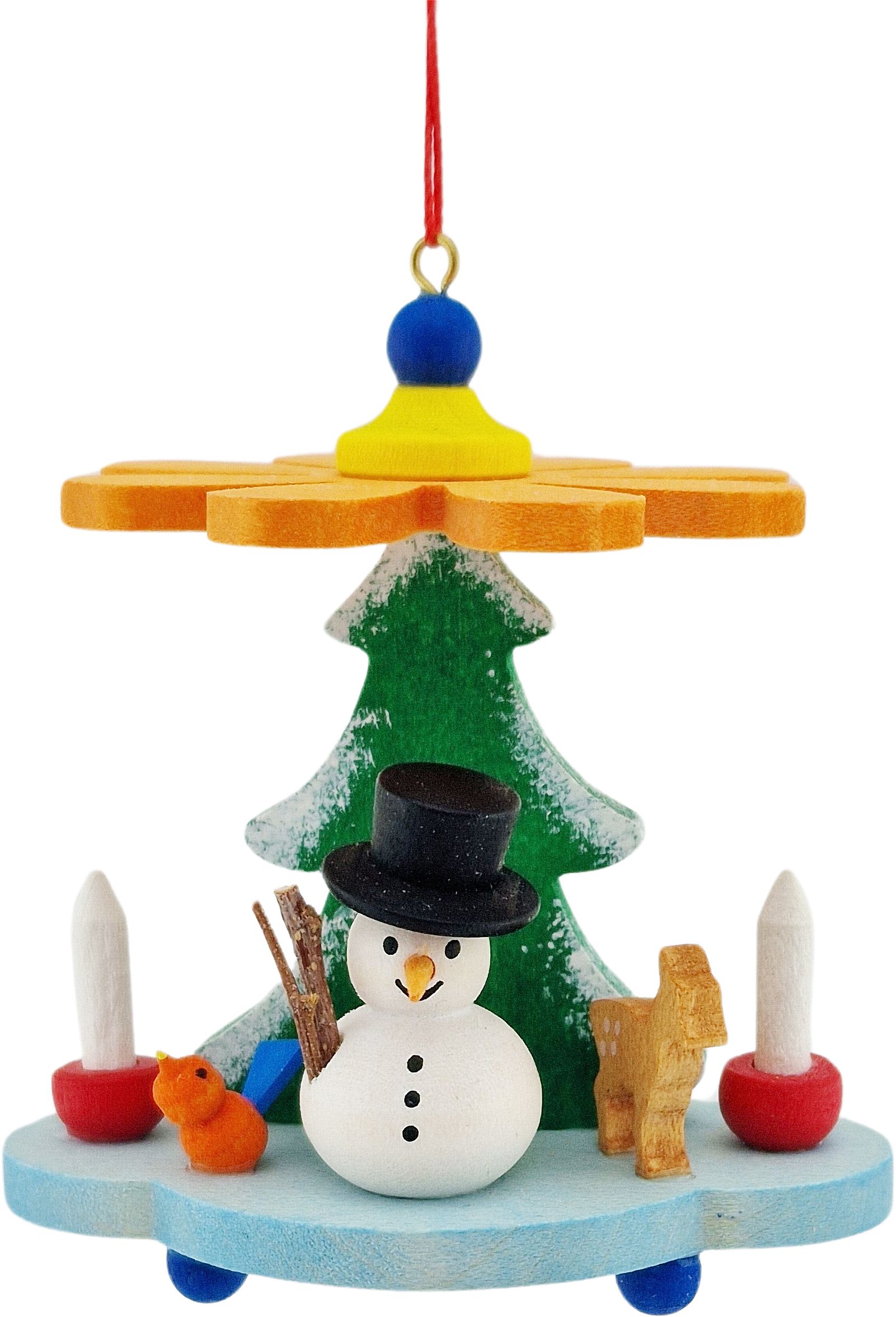 Christian Ulbricht Baumbehang Pyramide mit Schneemann