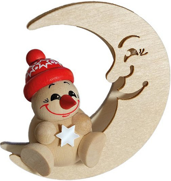 Karsten Braune Holzfigur Cool Man im Mond Karsten Braune Holzfigur Cool Man im Mond