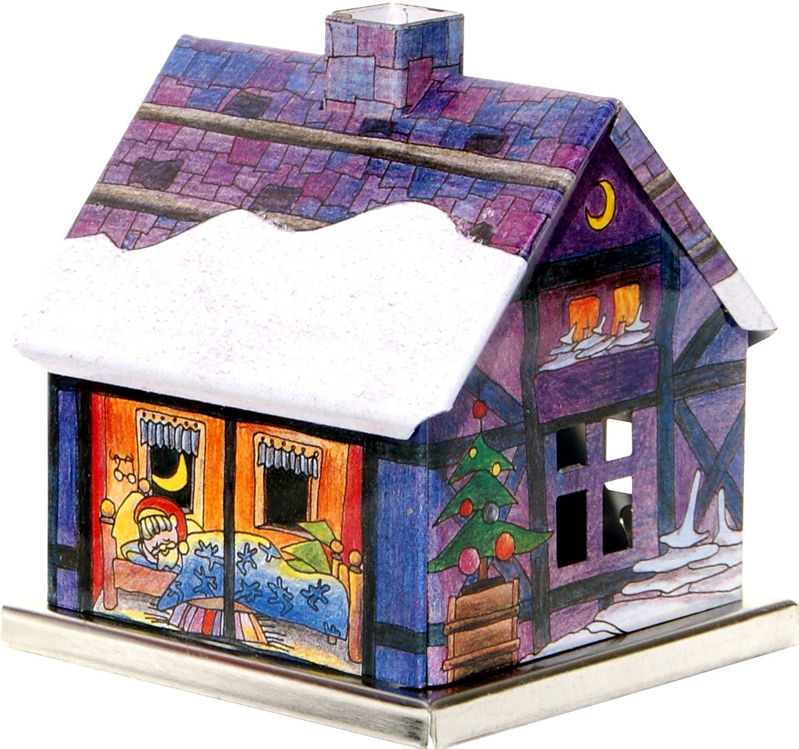 Knox Räucherhaus Adventshaus - Weihnachtsmann, lila