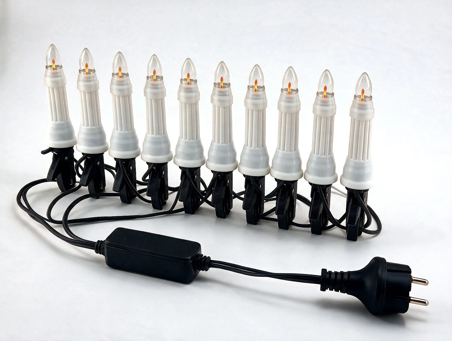 LED-Filament-Außenlichterkette mit Trafo für 1m-Außenschwibbogen