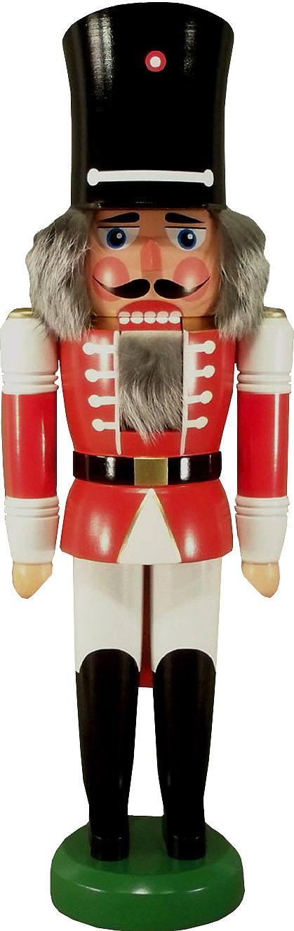 HoDreWa Legler Nussknacker Wachsoldat, rot, 42 cm