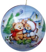 Weihnachtskugeln Sweet Christmas - Teddy, 8 cm