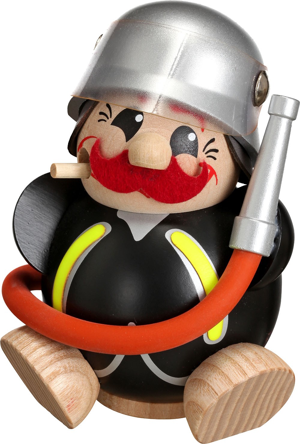 Seiffener Volkskunst eG Kugelräucherfigur, Uniformen - Feuerwehrmann