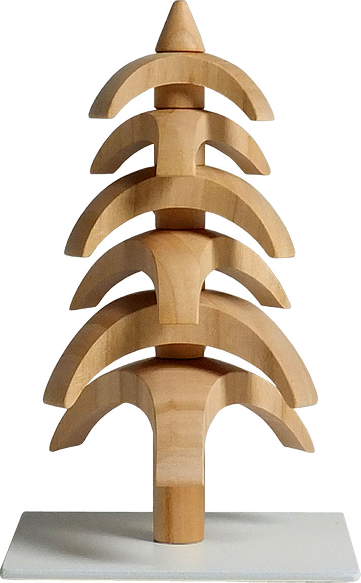 Seiffener Volkskunst eG Drehbaum Twist, Kirschbaum - 11,5 cm