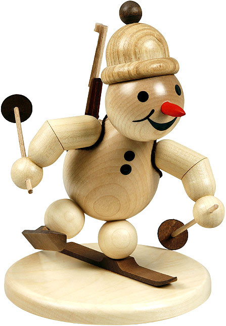 Drechslerei Volkmar Wagner Schneemann Junior Biathlon, mittel