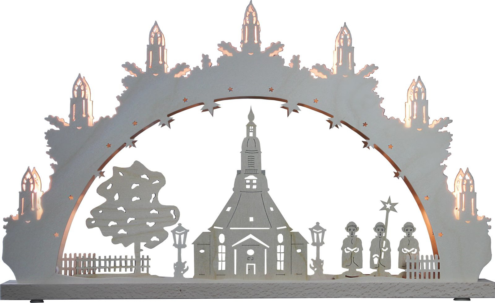 WEIGLA Schwibbogen Seiffener Kirche, 7 flg.
