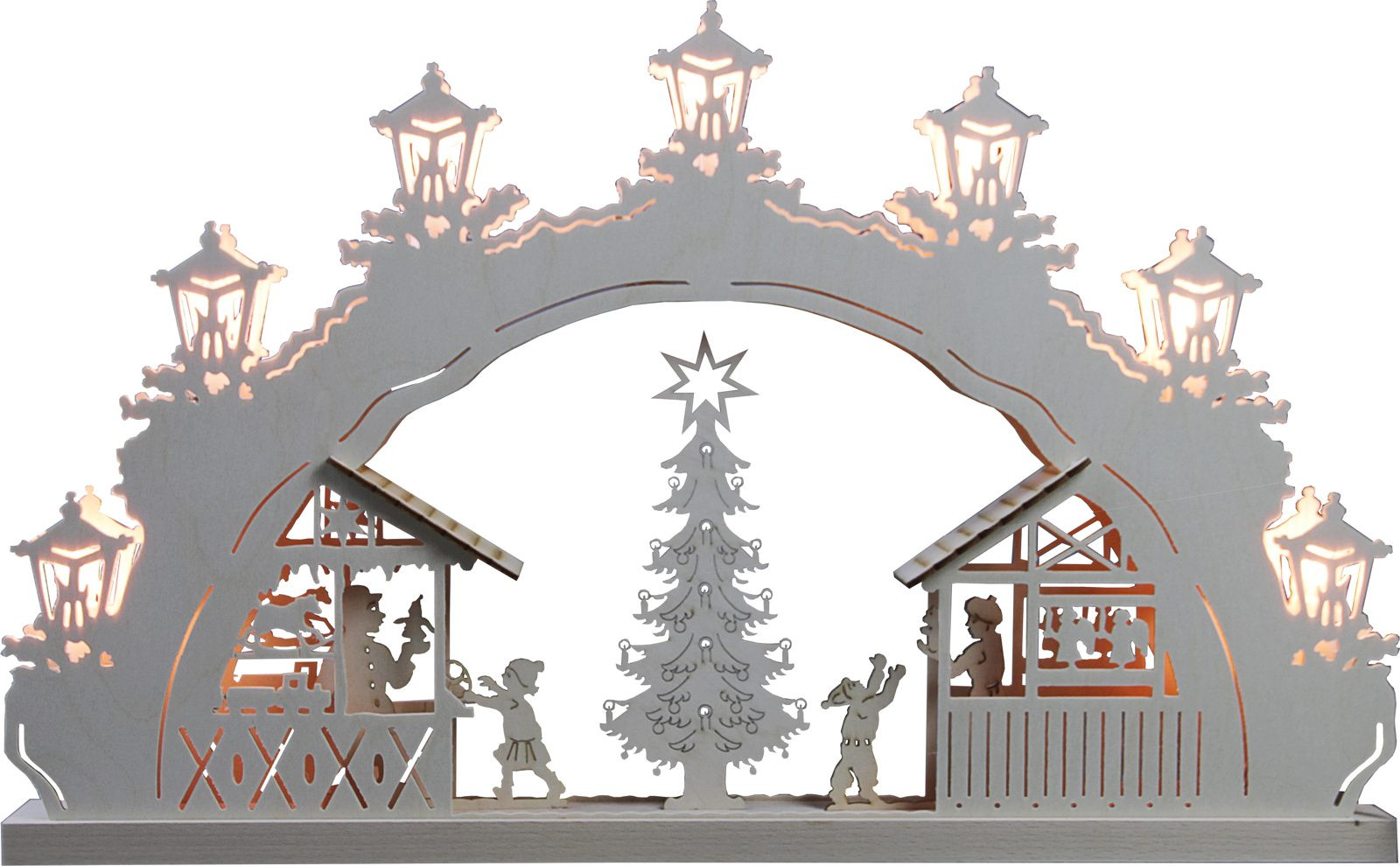WEIGLA Schwibbogen Weihnachtsmarkt, 7 flg.